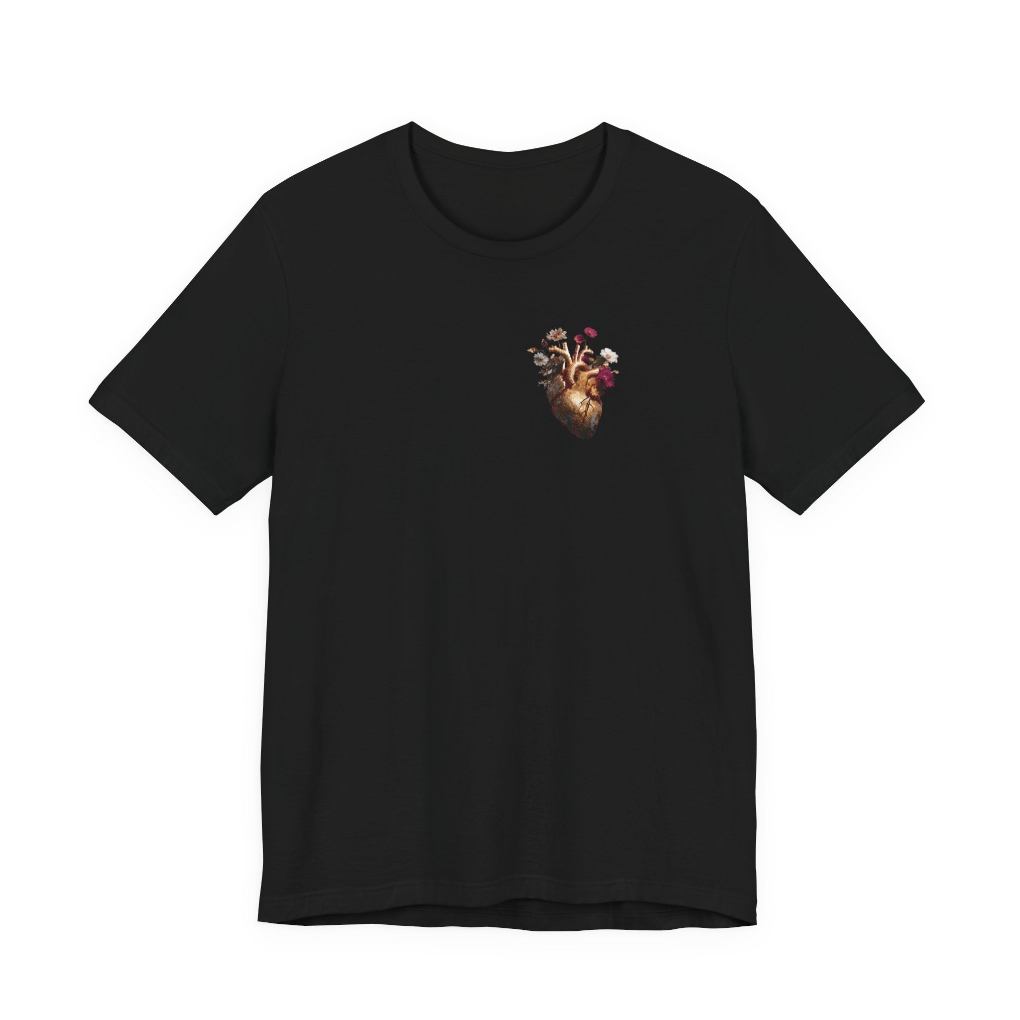 T-Shirt mit Herz-Print auf der Brust.