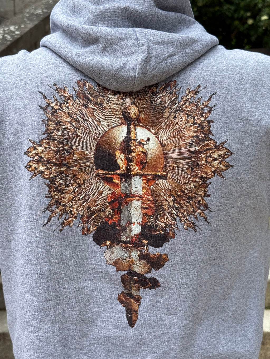 Hoodie mit Lichtschwert Backprint